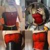 Панк -готическая одежда Женская сексуальная готическая топа