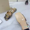 Fashion-Classic Ladies Designer Gladiator Sandaler Bridal Evening Shoes Square Toe Patent Leather Sexy Print Slippers Summer Flat Sandals