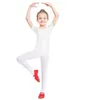 Kids per bambini a maniche corte Costumi da taci da taglio Lycar Spandex Leotard Ballet Dancewwear