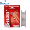 Seaguar ligne de pêche au fluorocarbone étiquette rouge 6LB12LB Test de fluorocarbone ligne de Leader de fil de carpe monofilament en Fiber de carbone 2012286825550