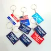 2024 Trump Porte-clés US Party Favor Président Élection Drapeau Pendentif Étiquettes en acier inoxydable Je serai de retour Porte-clés Styles mixtes Cadeaux