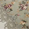 Ontwerper Geborduurde Kant Haak Tafelkleed Elegante Europese Rustieke Bloemen Decoratie Stoel Cover Runner Doek W220318