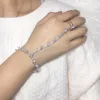 Link Chain Fairy Shinning Crystal Bracelet Women Ins Fashion Trend overdrijving Ring Integratie Latin Dance AccessoriesLink Kent22