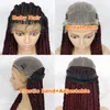 Синтетические кружевные фронтальные парики с передним узловой коробкой, плетеные парики с детскими волосами, 36 -дюймовые кружевы для чернокожих женщин в высоком качестве