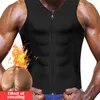 Men's Body Shapers Men's Shaper Wear Neoprene Zipper Sports Vest Extremely Fast Wicking Sculpting Abdomen Stereotype Slimming Belt Shirt