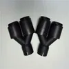 2 Pcs Exhaust Tip Muffler Pipe Auto Parts Car Universal Full Matte Carbon Fiber Stainless Steel Rear Diffuser Nozzles Tail