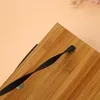 Nieuwe hout bamboe cover notebook spiraalblok met pen 70 vellen gerecycleerde gevoerde papier geschenken reizen journal rrb14877