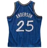 Dikişli Basketbol Forması Nick Anderson 1994-95 Mesh Hardwoods Klasik Retro Jersey Erkek Kadın Gençlik S-6XL