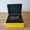 Vente de boîtes de montres de qualité supérieure 1884 Navitimer Watch Original Box Papers Sac à main en cuir jaune pour SuperAvenger SuperOcean 2792