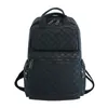 Backpack Trend PU Leather Leisure Portable Business Computer Bag Fashion Plaid High School Bags For Men And WomenBackpack