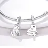 925 Silver Fit Pandora Charme 925 Bracelete fofo Pet Charm Fit Fit Original Pandora Charms Pingente Diy Fine Jewelry