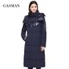 Gasman Womens Winter Jacka Parka Hooded Fashion Märke Varma utkläder Patchwork Kvinnor Rockar Kvinnlig pufferjacka Autumn 003 201201 201201