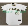 QQQ8 AIR01 Vintage Barry Bonds Jersey Stargell Ellis Madlock Andy Van Slyke Al Oliver Aramis Ramirez Bert Blyleven Bob Walk Retro Baseball