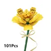 Tuğlalar Yapay Çiçekler Kit Buketleri Serisi Camellia Michelia Safran Hibiscus Bonsai Lepin Bloklar MOC Bitkiler Model Tuğla Setleri Çocuk Diy Oyuncak Hediyeleri