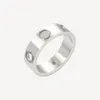 Chaîne 5 mm 6 mm tstainless acier 18k blanc gold plaqué amour bague de mariage hommes femmes charme amateurs anneaux couple pour accessoires cadeaux bijoux