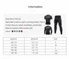 Running Sets Chegada Quick Dry Fitness Claças de fitness Set Men Sport Suit Gym Training Sports Sports Sports Man's Compression Sportswearrunning