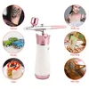 Dual Action 0.3mm Mini Air Compressor Kit Airbrush Paint Spray Gun For Nail Art/Make Up/Painting/Face Skin Replenishment Tool 220517