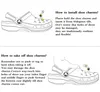 1pcs Luminous 12 Constellation Shoe Charms PVC Croc 장식 전갈 자리 Leo Virgo Sandals Wirstband 액세서리 어린이 선물