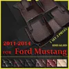 Ford Mustang için Araba Zemin Paspasları 2012 2012 2013 2014 Özel Otomatik Ayak Pedleri Otomobil Halı Kapağı
