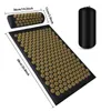 Pranamat Eco Lotus Spike Mat Acupuncture Massage Cushion Kuznetsov's Applicator for Neck Foot Back Yoga Acupressure Massage Mat 220527