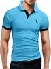 POLO brodé de couleur unie pour hommes, t-shirt explosif pour hommes, hauts vêtements pour hommes, grande taille 220704