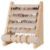 Présentoir en bois porte-bracelet support cintre boucles d'oreilles colliers support de stockage pour bijoux organisateur t-bar vitrine