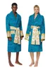Mens Luxury classic cotton bathrobe men and women brand sleepwear kimono warm bath robes home wear unisex bathrobes one size 959