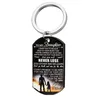 Pendentif Colliers En Acier Inoxydable Chien Étiquette Militaire Collier Vient De Maman Et Papa - Fils Fille Anniversaire Graduation Vacances CadeauPendentif