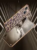 Luxury Electropated Leopard Print Telefonfodral för iPhone 13 11 12 Pro Max Fashion Back Cover with Lens Bumper Protection