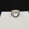 Merk Ringen Voor Vrouw Man Hart Ring Emaille Designer Unisex Ringen Circlet Mode-sieraden met Doos