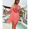 Women Beach Dre Bikini Cover Up Pareo Boho Mujer Dree de praia for Woman wimwear CoverUp ummer het Tunic 2206099004948250Q