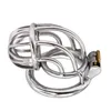 Ergonomique En Acier Inoxydable Verrouillage Furtif Dispositif De Chasteté Masculine Cock Cage Fétiche Virginité Pénis Verrouillage Cock Ring Ceinture De Chasteté S056