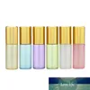 Portable Mini Refillable Container Bottles 5ml Thin Glass Roll On Bottle Sample Test Essential Oil Vials With Roller Ball