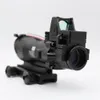 Hunting Scope ACOG Style 4X32 Real Fiber Trijicon Duel Illuminated Sight or Green Fiber w/ RMR Micro Red Dot