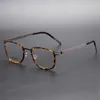 Designer Solglasögon Optiska glasögon för män Fashion Eyewear Square Titanium Frames