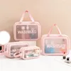 X Portable large-capacity waterproof travel toiletry bags Makeup bag cosmetics lotion clear storage bag