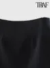TRAF Mujer moda con detalle de flecos enjoyados Mini falda Vintage cintura alta cremallera lateral Mujer 220322