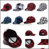 Party Hats Festive Supplies Home Garden 8 Styles Red Buffalo Check Plaid Baseball Cap Beanie Casquette Ball Checkered RRE13414 Drop Delive Delive