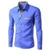 Mode Camisa Masculina Langarm Männer Slim fit Design Formal Casual Marke Männliche Kleid Hemd Größe M4XL 220811