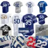 Nouveau 2021 2022 Personnalisé S-4XL Trevor Bauer Jersey 5 Freeman 50 MOOKIE BETTS KERSHAW JUSTIN TURNER DAYID PRIX MAX Muncy Julio Urias Sandy Koufax 35