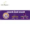 130GSM 150D Materiale NCAA Alcorn State Braves Flag Stampa fronte-retro 1,5 * 5ft (45cm * 150cm) Tessuto lavorato a maglia Banner decorazione volante casa giardino flagg