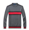 Hiver Round Coué épais Nouvelle qualité mile Wile Brand Men's Twist Sweater tricot Coton Pull Pull Pullor Pullor Small Horse Game