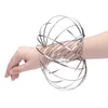 Party Favor UPS Magic Bracelet Aniti stress Funny decompression toy Flow Ring Kinetic Spring Toys 304 Stainless Steel Color Rings