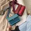 Torby wieczorowe vintage damskie na ramiona szerokie pasek żeńska Messenger PU skórzana małe łańcuchy Folap dla damskiej torebki Bolsos feminina 220709