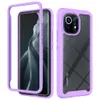 Hybrid Robust Soft Hard Plastic Armor Tpu Frame Shockproof Cases For Xiaomi Mi 11 5g 6.81 Inch Transparent Acrylic Back Cover