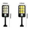 태양 벽 조명 120led 120COB 야외 태양 램프 3 모드 정원 안뜰 경로 마당에 대 한 방수 모션 센서 보안 조명