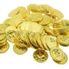 100pcs Pirates Gold Coins Games Treasure Monety Party Monety Monety Prop dzieci