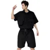 Men's Shorts Men's One-Piece Summer Personality Three-Dimensional Pocket Tooling Wind Hair Stylist Casual Loose Large Size