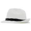 Chapeau Panama ajouré Vintage pour hommes et femmes, casquette de soleil Fedora en coton, Chapeau de plage d'été, Chapeau papa Jazz Trilby, Sombrero