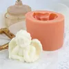 3D Angel Scented Candle Silicone Mould 3 Styles DIY Fondant Cake Chocolate Clay Supplies Handmade Soap Resin Mold 220611